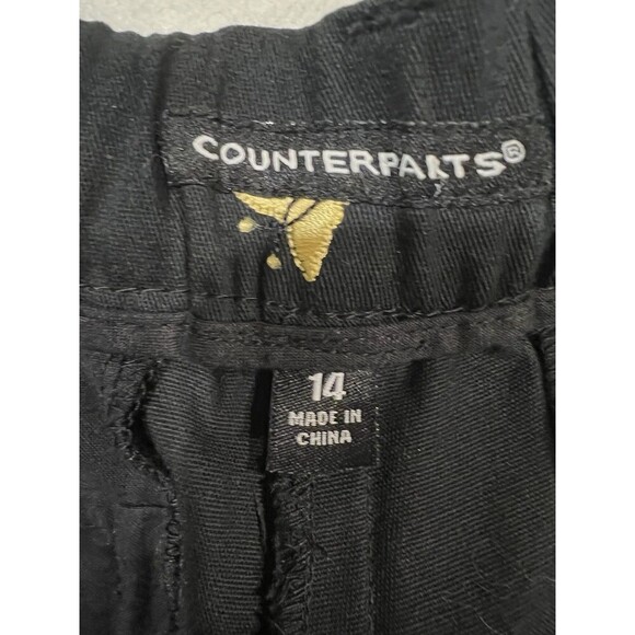 Counterparts Womens Black Embroidered Colorful Butterflys Resort Capri Pants 14 - Picture 6 of 8